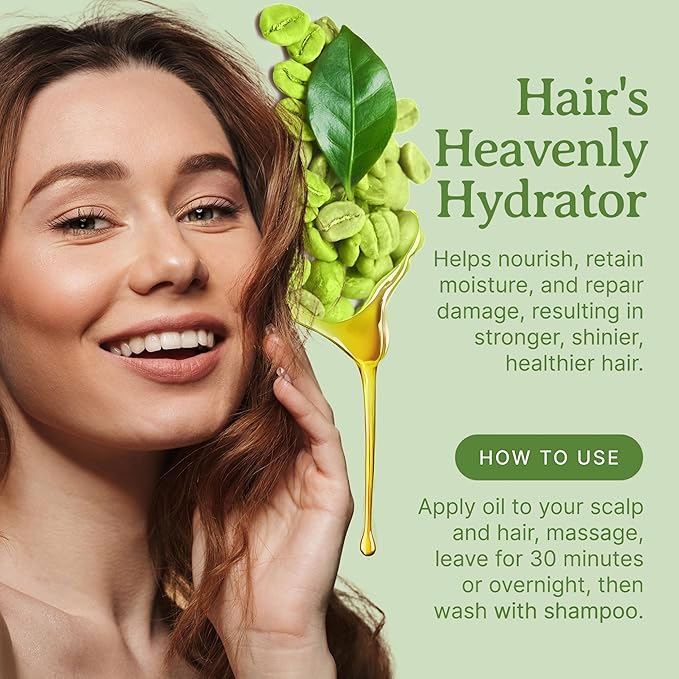 Bella Terra Oils - Green Coffee Bean Oil 8 oz - Celebrating the Aromatic Intensity of Green Oil, Filled with Essential Nutrients for a Refreshed Look