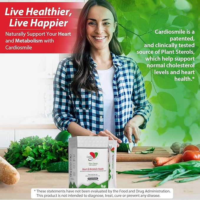 2000mg Plant Sterols Supports Healthy Cholesterol Levels with 1400mg beta-Sitosterol for Heart & Metabolic Health Support, 30 Day Supply in Single Use Liquid Packets