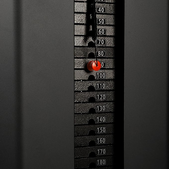 XMARK Functional Trainer with Dual Weight Stacks, All-in-One Cable Machine & Crossover for Full Body Strength Training at Home or Garage Gym