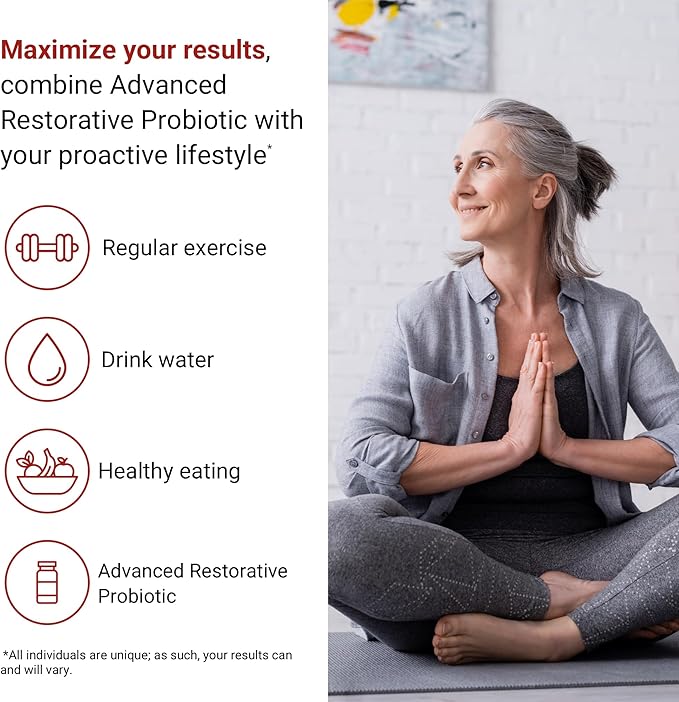 ACTIVATEDYOU Advanced Restorative Probiotic for Daily Use- 30 Strain Digestive Gut Health & Immune Function Support- Acidophilus Supplement for Radiant-Looking Skin (30 Capsules)