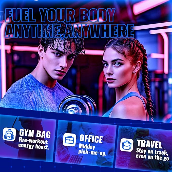 Zipvit Creatine Monohydrate Gummies (5g) – Pre-Workout Energy & Muscle Growth Support for Men & Women | Blueberry Electrolyte Gummies (135 Count)