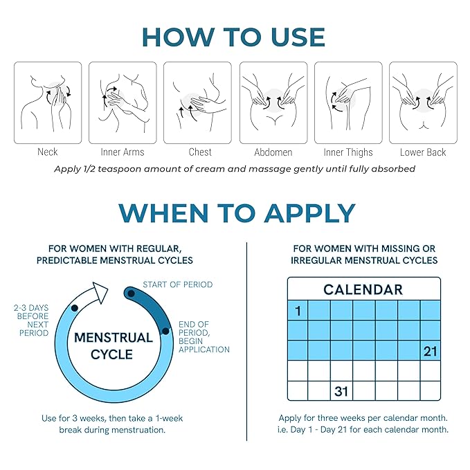 Wild Yam Cream – Herbal Support for PMS & Menopause Relief – Balances Hormones, Eases Hot Flashes & Night Sweats; Suitable for All Skin Types – Gift for Mother (2oz)