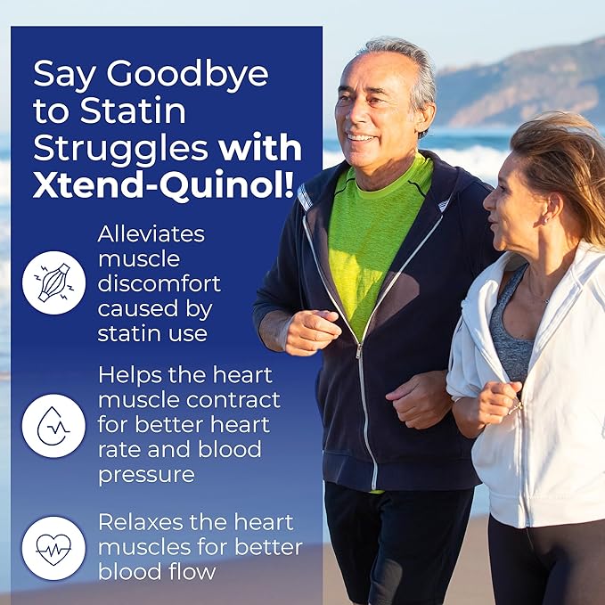 Xtendlife Xtend-Quinol 100mg CoQ10 Ubiquinol and 50mg GG (Geranylgeraniol) Supplement for CoEnzyme Q10 Production, Heart Health, Cellular Energy, and Aging Health - 4 Month Supply (Pack of 2)