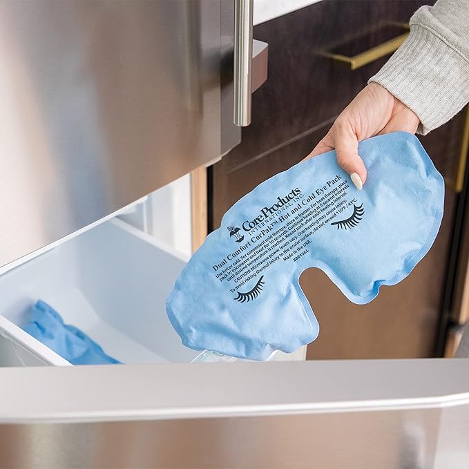 Core Products Dual Comfort Migraine CorPak Hot Cold Therapy, Eye Mask Compress, No Frost, Includes Strap