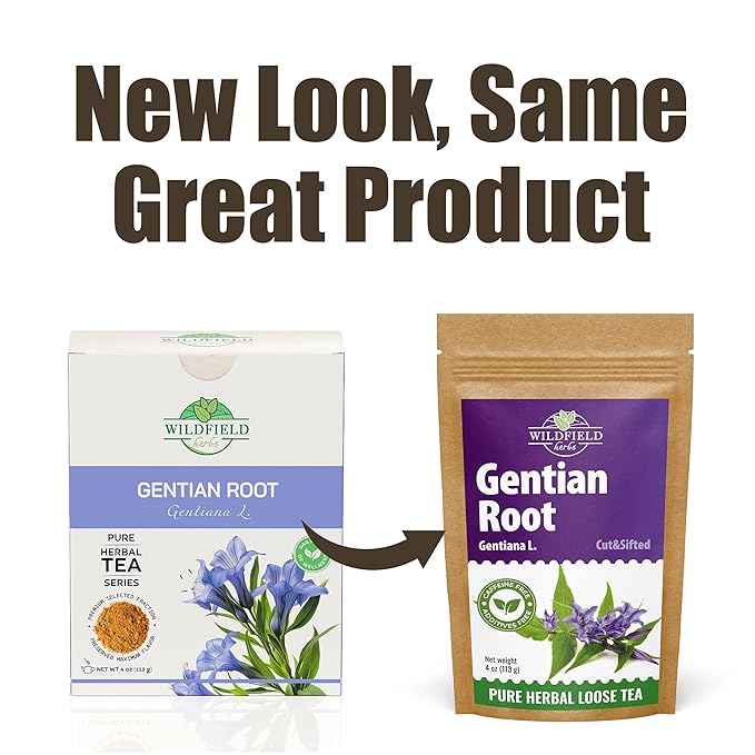 4 oz. Gentian Root Dried Gentian Root Herbal Tea (Gentiana Lutea) - 113g Raiz De Genciana