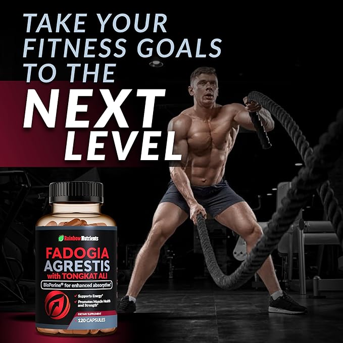 115,000mg Fadogia Agrestis with Tongkat Ali + BioPerine® [Max Absorption] - Supports Stamina, Strength, Focus, Muscle Health & Recovery, Drive & Performance - Non-GMO & Made in USA - 120 V Capsules