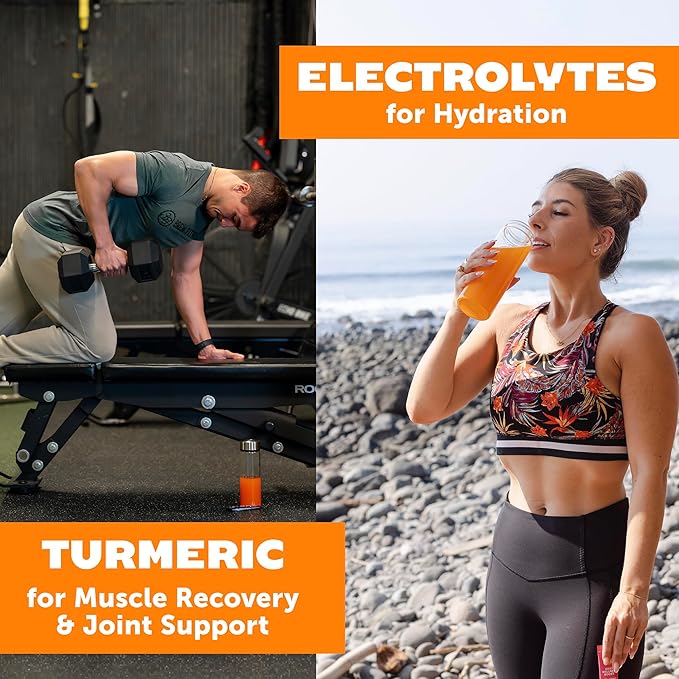 ZYN Electrolyte Drink Mix Hydration Packets, Electrolytes Powder, Hydration Packets w/Turmeric Curcumin, Vitamin C and D, Zinc, Hydrate Electrolyte Powder Packets for Wellness, Variety Pack of 32