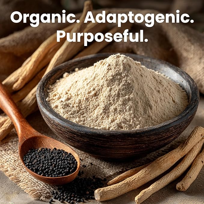 6-in-1 Organic Maca Root Ashwagandha Capsules 1710mg with DHEA and Black Pepper Fruit Extract for Women and Men - Black Maca Supplement for Stamina, Bone and Mood Support Supplement, 120ct (Pack of 3)