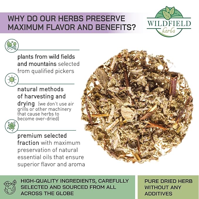 100 Bags Dried Sage Herb Herbs Tea (Salvia officinalis) - 100 count Tea Bags Sage Herbal Tea