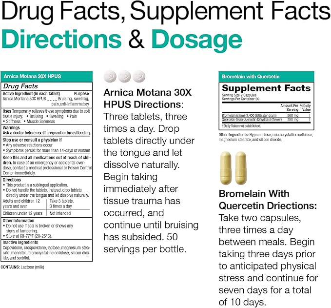 VitaMedica | Ultimate Recovery Bundle | Surgery Prep | Wound Healing | Supplements | Arnica K Oxide Cream | Hot Cold Packs | 30 Day Supply | Arnica Montana | Bromelain | Vitamin A | B Complex