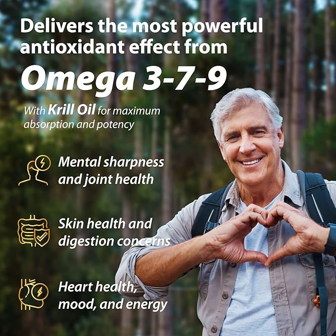 Zenith Labs Omega 379 with Krill - Combines EPA, DHA, Omega-7, and Omega-9 - Includes Krill Oil for Max Absorption