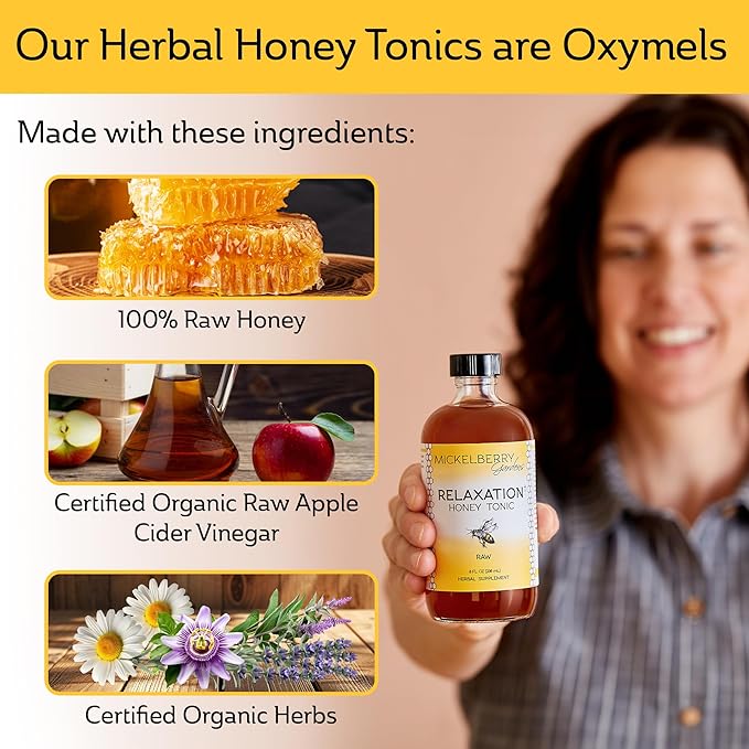 Mickelberry Gardens Relaxation Honey Spray – Natural Tension Relief & Sleep Support with Chamomile, Lavender & Organic Herbs – 2 Oz (Pack of 2)