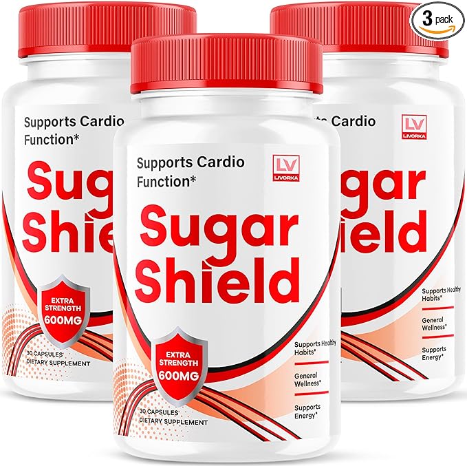 (3 Pack) Sugar Shield, Sugar Shield Blood Support, Sugar Shield Pills, Sugar Shield Capsules, Sugar Shield All Natural, SugarShield, Sugar Shield Advanced Formula, Sugar Shield Reviews, 90 Capsules