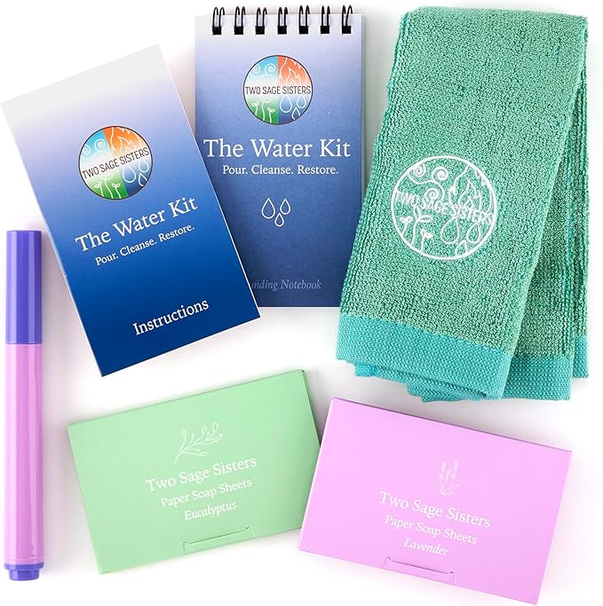 The Water Kit - Wash Away Negative Thoughts for Stress Relief and Healing - Give The Gift of Peace of Mind - Self Care Kit