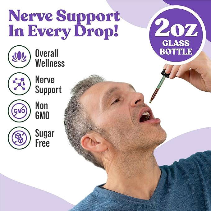 Nervestra - Nerve Health, with Alpha Lipoic Acid, to Bolster Nerve Health and Support Healthy Nerve Function - Alpha Lipoic Acid, Vitamin B6, White Willow Bark Turmeric Passionflower & More!