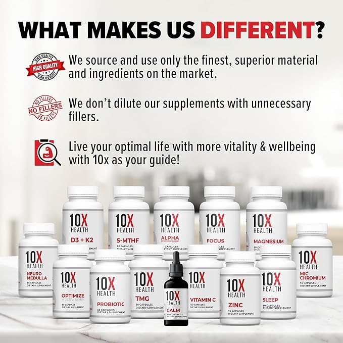 10X Health Electrolytes Powder Drink Mix Strawberry Lemonade w/Potassium, Magnesium & Mediterranean Sea Salt - Sugar-Free Electrolytes Powder - Non-GMO Electrolyte Packets - 30 Stickpacks