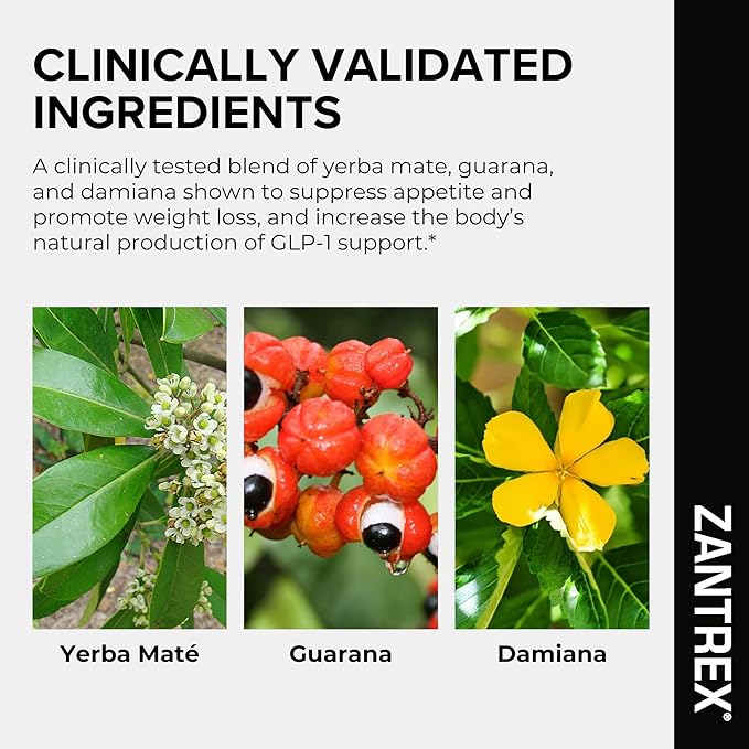Zantrex Black – Naturally Boost GLP-1 & Metabolism Support | Thermogenic Energy, Weight Management Formula | 60 Pills