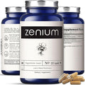 Zenium Lion's Mane Mushroom Cognition 1000mgs per Serving | 120 Capsules | Brain Focus Supplement | Powder Extract | Calm Mind & Body | Ayurvedic | Relieve Tension, Worry, Nervousness, Irritability