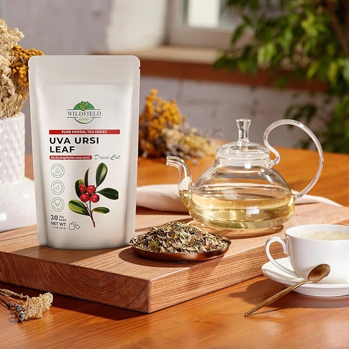 30 Bags Uva Ursi Leaf Uva Ursi Tea Herbal (Arctostaphylos Uva-Ursi) - 30 Count 1.5g Tea Bags Ursa Bag Uva-Ursi Herb Arctostaphylos Uva-Ursi