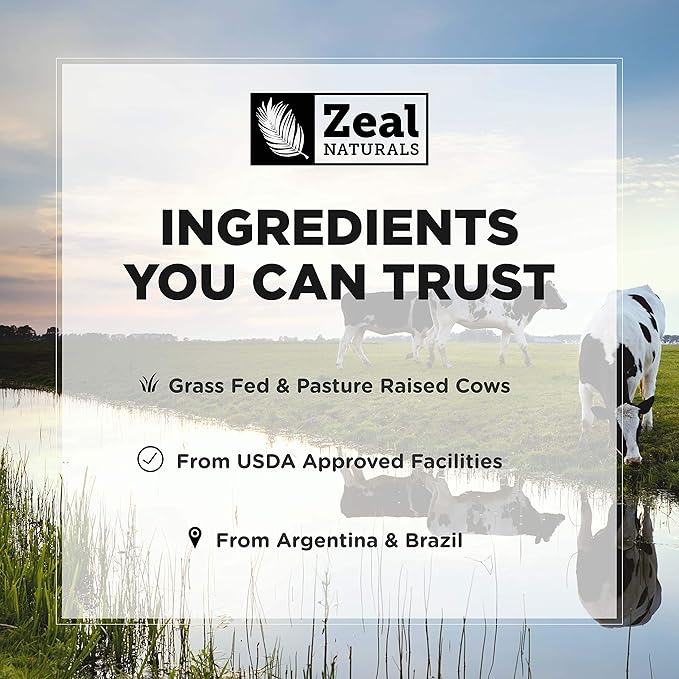 Zeal Naturals Collagen Peptides Collagen Pills (360 Capsules) Grass Fed Collagen Pepetide Powder - Hydrolyzed Collagen Powder for JointTendon SupplementHair Skin and Nails -