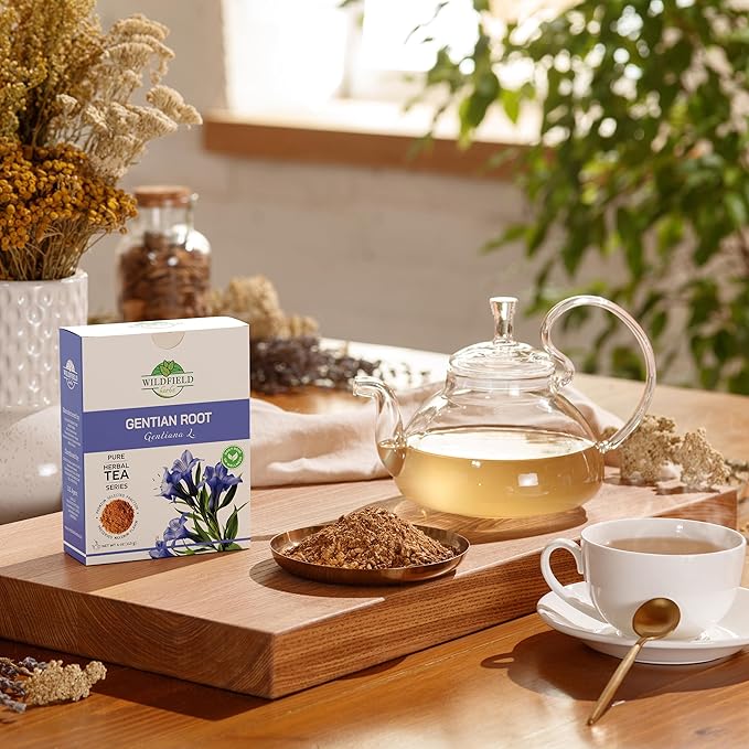 4 oz. Gentian Root Dried Gentian Root Herbal Tea (Gentiana Lutea) - 113g Raiz De Genciana