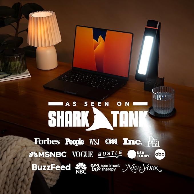 Circadian Optics Lumos 2.0 Bright Light Therapy Desk Lamp | As Seen On Shark Tank | Ultra Powerful 10,000 LUX Brightness | 5500K Color Mimics Noon Day Sun | Improve Your Mood, Sleep, Energy & Focus