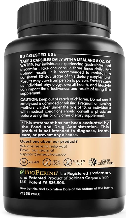 4-in-1 Turmeric and Garlic Supplements with Bioperine 2360 mg Turmeric Ginger Root Capsules with Garlic for Joint, Digestion & Immune Support (120ct, Pack of 2)