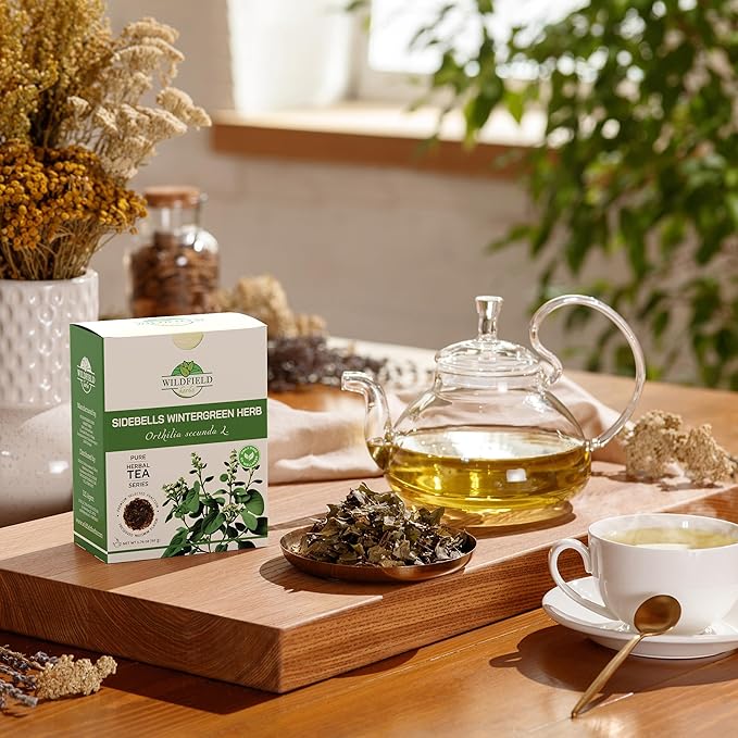 1.8 oz. Dried Cut Sidebells Wintergreen Herb Tea (Orthilia Secunda) - 50 g One-Sided Wintergreen Herbal Tea Orthilia (Peralito)