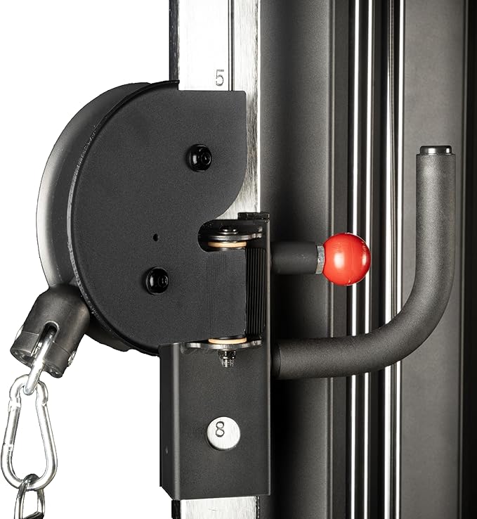 XMARK Functional Trainer with Dual Weight Stacks, All-in-One Cable Machine & Crossover for Full Body Strength Training at Home or Garage Gym