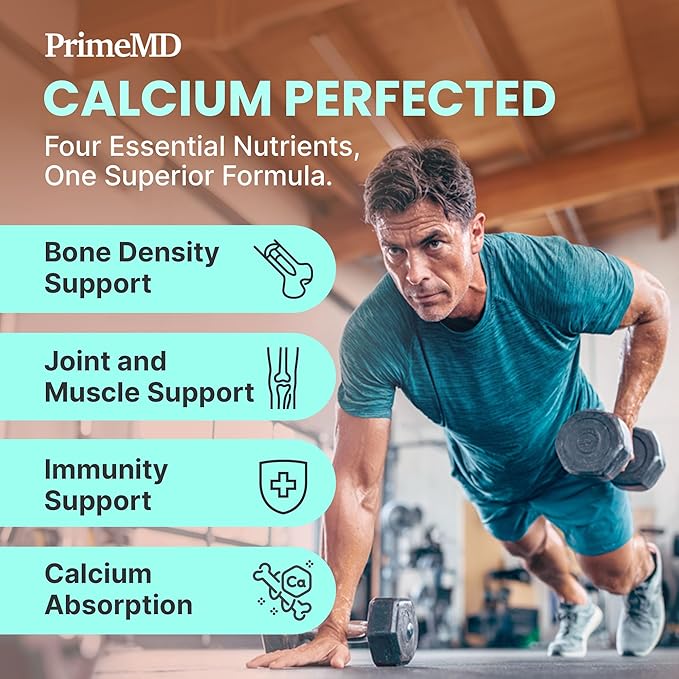 4-in-1 Calcium Supplements for Women and Men - Calcium with Vitamin D3 K2 5000 IU Supplement, 601mg per Serving - Gluten-Free, Vegan-Friendly (120 ct)