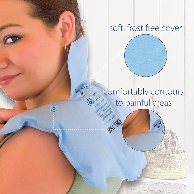 Core Products Soft Comfort CorPak – Reusable Hot & Cold Therapy Pack, Ice Pack for Injuries, No-Frost Compress for Muscle, Back & Joint Pain Relief – 11" x 15", Made in USA