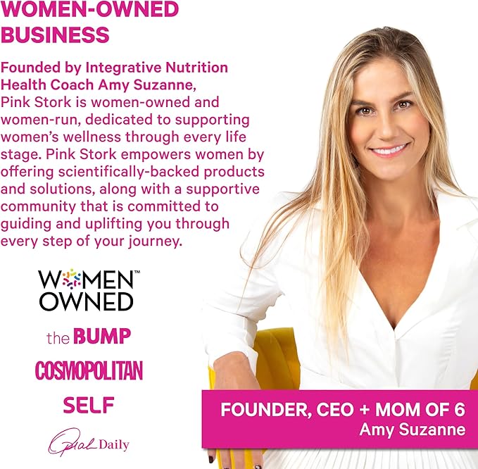 Pink Stork Total Postnatal Vitamins for Women | Vegan DHA, Iron, Folate, B12 | Postpartum Recovery Essentials | Lactation Support for Breastfeeding Moms | Third-Party Tested - 60 Capsules, Mint