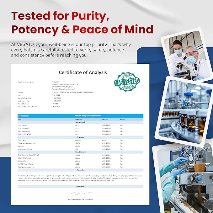 10 in 1 High Strength Mushroom Supplement - Lions Mane, Cordyceps, Reishi - Brain Supplements for Memory and Focus ** 5-Month Supply