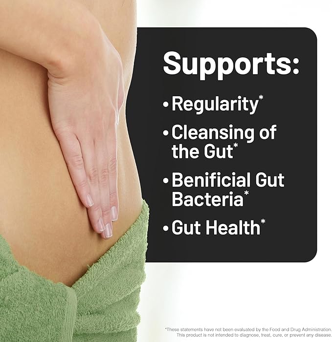 NatureWise Total Colon Care Fiber Cleanse - Natural Laxative Blend - Herbal Laxatives, Prebiotics, & Enzymes for Regularity, Digestion, Weight & Gut Health - Non-GMO - 60 Capsules[30-Day Supply]