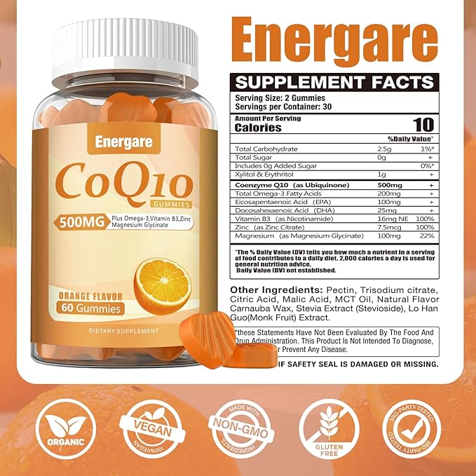 1 Pack Coq10 500Mg Gummies