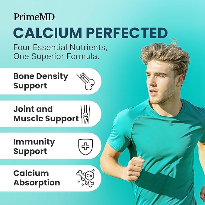 4-in-1 Calcium Supplements for Women and Men - Calcium with Vitamin D3 K2 5000 IU Supplement, 601mg per Serving for Heart, Bones & Body Defenses - Gluten-Free, Vegan-Friendly (240 ct)