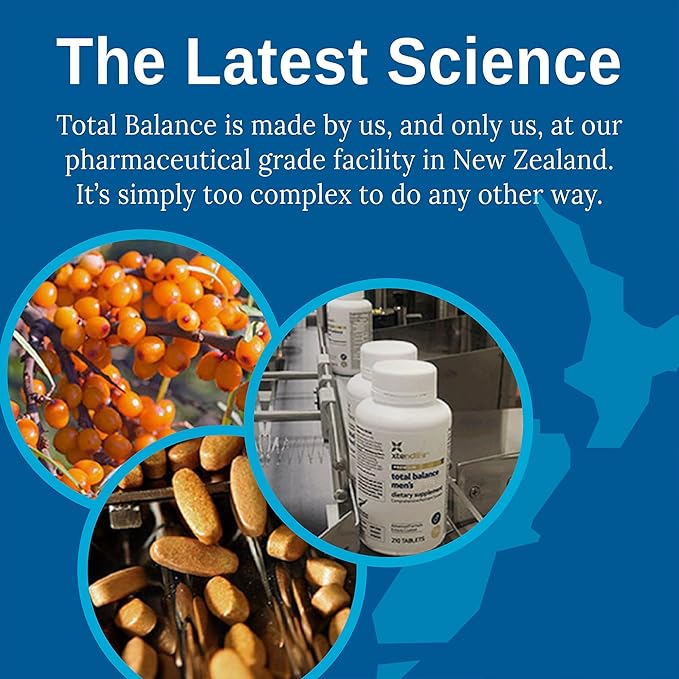 Xtendlife Total Balance Men's Daily Multivitamin & Mineral - 70+ Nutrients for Complete Immune, Heart, Digestive, and Cellular Health - 30 Day Supply