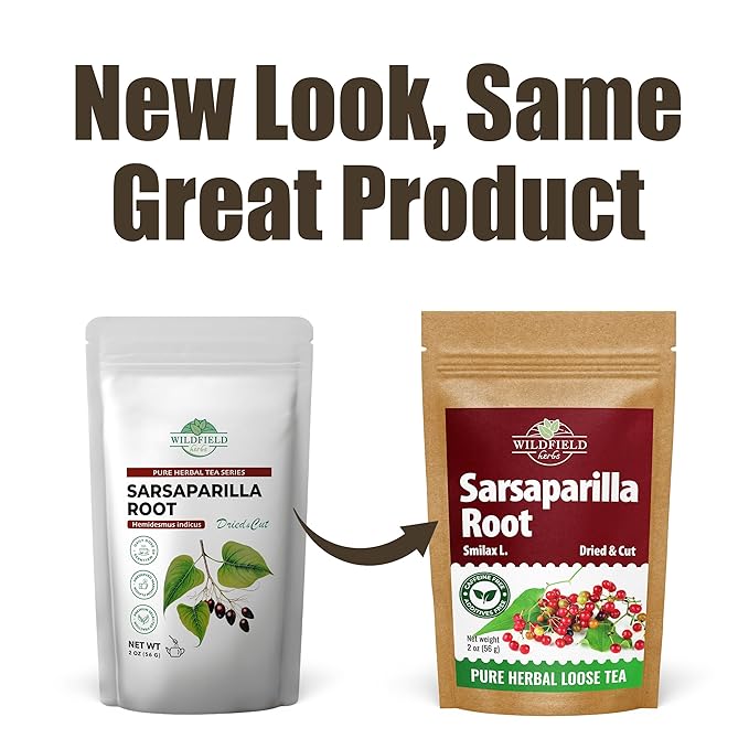 2 oz. Sarsaparilla Root Herbal Tea (Smilax Glabra) - 56g Sasperella Root Herb Raíz De Zarzaparella
