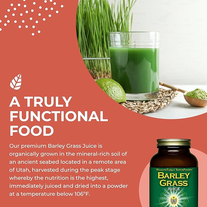 HealthForce SuperFoods Barley Grass Juice – 8 oz Powder