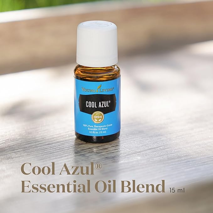 Young Living Essential Oil Blend | Refreshing & Soothing Aroma | 100% Pure Essential Oil for Home, Work, & Personal Use | Cool Azul | 15 ml