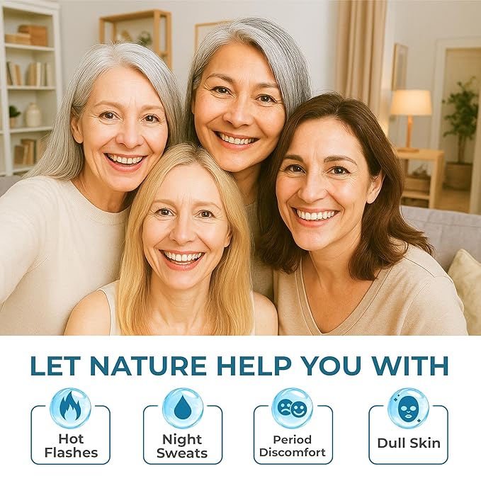 Wild Yam Cream – Herbal Support for PMS & Menopause Relief – Balances Hormones, Eases Hot Flashes & Night Sweats; Suitable for All Skin Types – Gift for Mother (2oz)