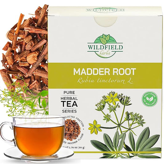1.8 oz. Madder Root Herb Tea (Rubia Tinctorum) - 50g Dried Cut Madder Roots Herbal Tea Raíz Rubia Más Loca