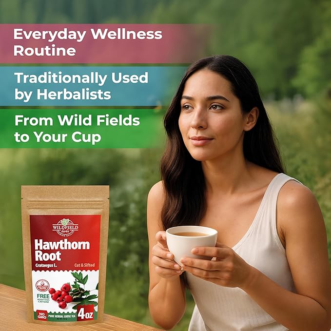 4 oz. Hawthorn Root Herbal Tea (Crataegus L.) - 113g Pigweed Herb Tea Espino Blanco