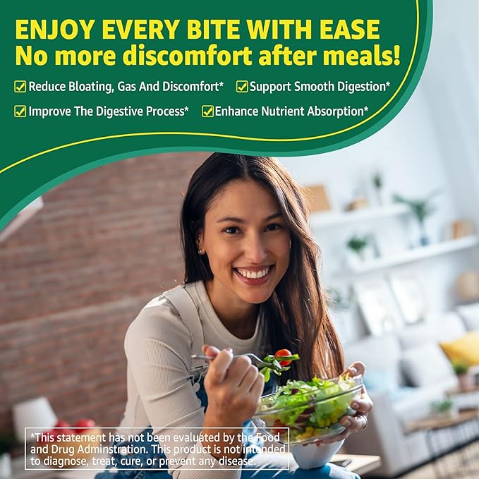 2Pack Digestive Enzymes Gummies for Women & Men, Multi-Enzymes with 90Billion CFU Probiotics and Prebiotics & Postbiotic, Vegetable & Fruit Fiber Blend, Super Enzymes for Digestive & Gut Health,Immune