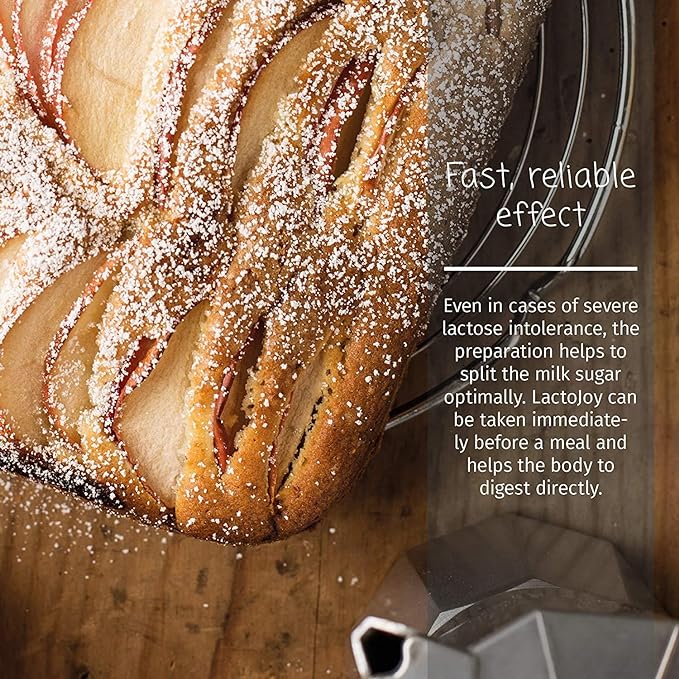 LactoJoy Lactase Pills 14,500 I 80 Pieces I Powerful Lactase Enzymes for Lactose Intolerance I Ultra Pure Lactase for Improved Digestion I No Silicon Dioxide, No Artificial Flavors, No Sucralose