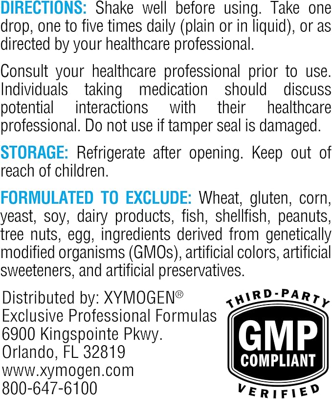 XYMOGEN D3 Liquid - Liquid Vitamin D Drops with Vitamin D3 to Support Immune Health, Bone + Heart Health - 1000 IU VIT D per Drop - Micro-Emulsified for Enhanced Absorption (1 fl oz)