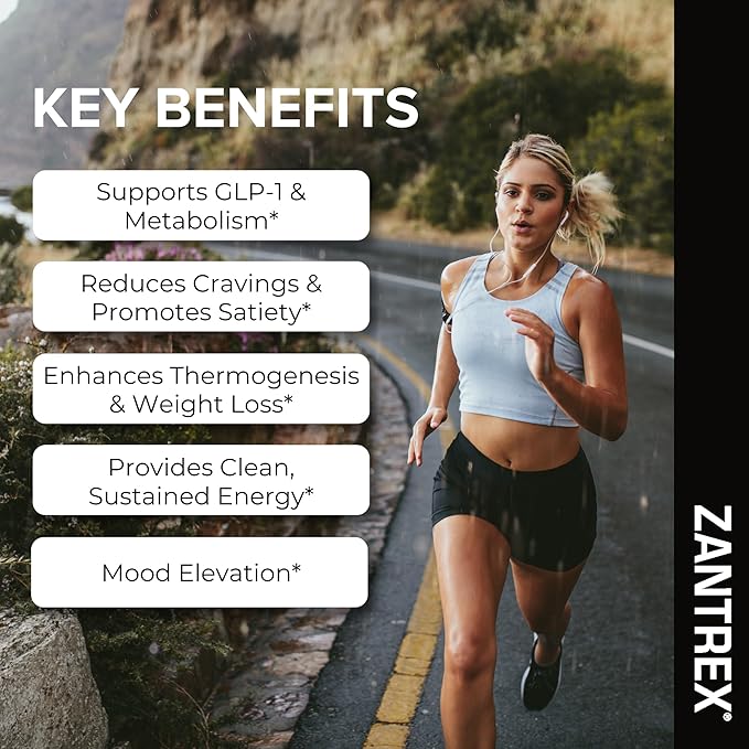 Zantrex Black – Naturally Boost GLP-1 & Metabolism Support | Appetite Suppressant, Thermogenic Energy, Weight Loss Formula | 84 Pills
