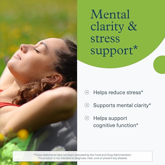 Youtheory Mushroom Stress Complex, Organic Full-Spectrum Mushrrom with L-Theanine, Help Reduce Stress and Promotes Mental Calmness, 60 Vegetarian Capsules