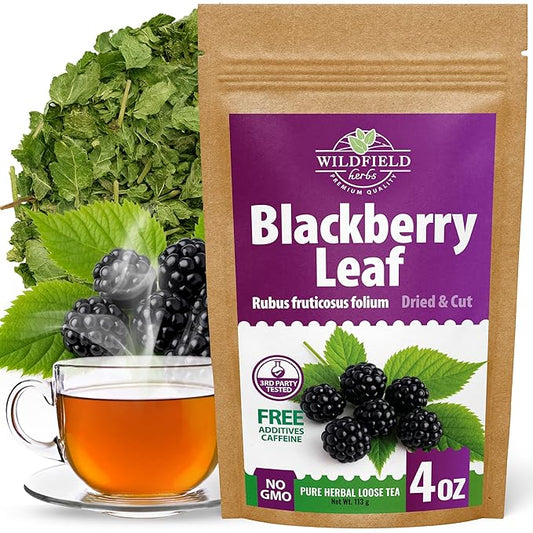 4 oz. Blackberry Leaf Herbal Tea (Rubus fruticosus) – 113g Dried Blackberry Leaf Tea Hojas de Zarzamora