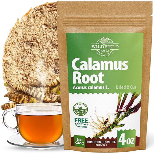 4 oz. Calamus Root Herbal Tea (Acorus Calamus) - 113g Calamus Herb Root Tea Raiz De Calamo